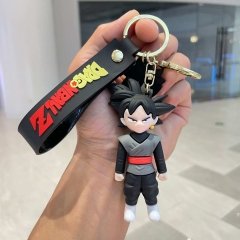 Dragon Ball Z Goku Black Cartoon PVC Anime Figures Keychain