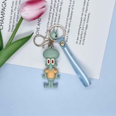 SpongeBob SquarePants Cartoon PVC Anime Figures Keychain
